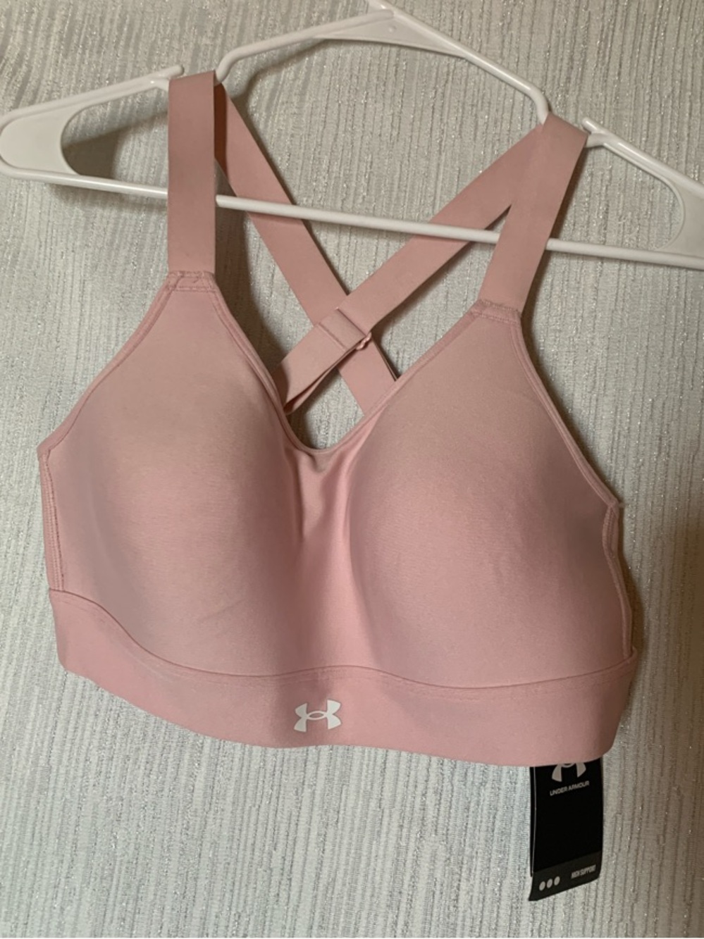 Under Armour Pale Pink Padded Sports Bra